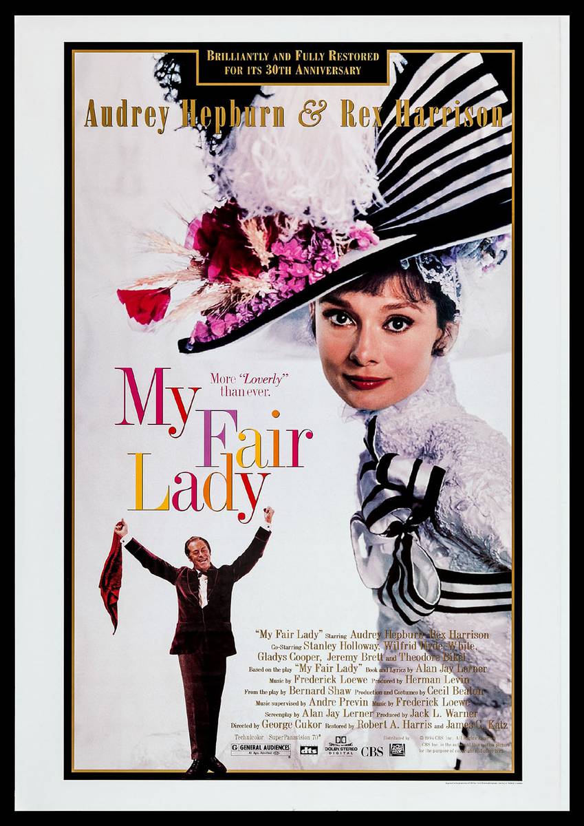 My Fair Lady 1964 Audrey Hepburn Rex Harrison high society musical